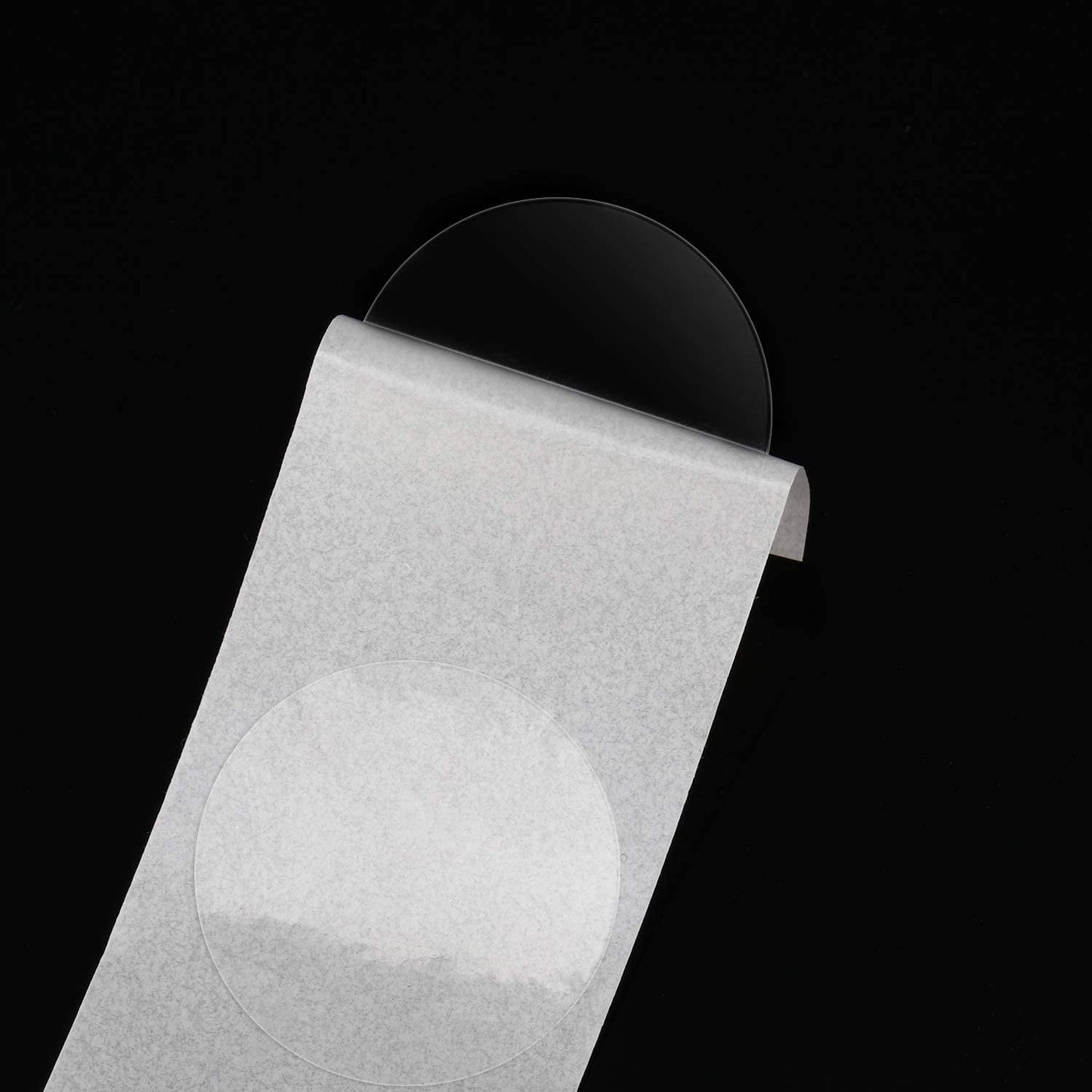 QUMENEY 2000 Pieces Clear Seal Label Clear Retail Package Round Seal Labels Adhesive Stickers Round Envelope Stickers, Transparent for Schoo