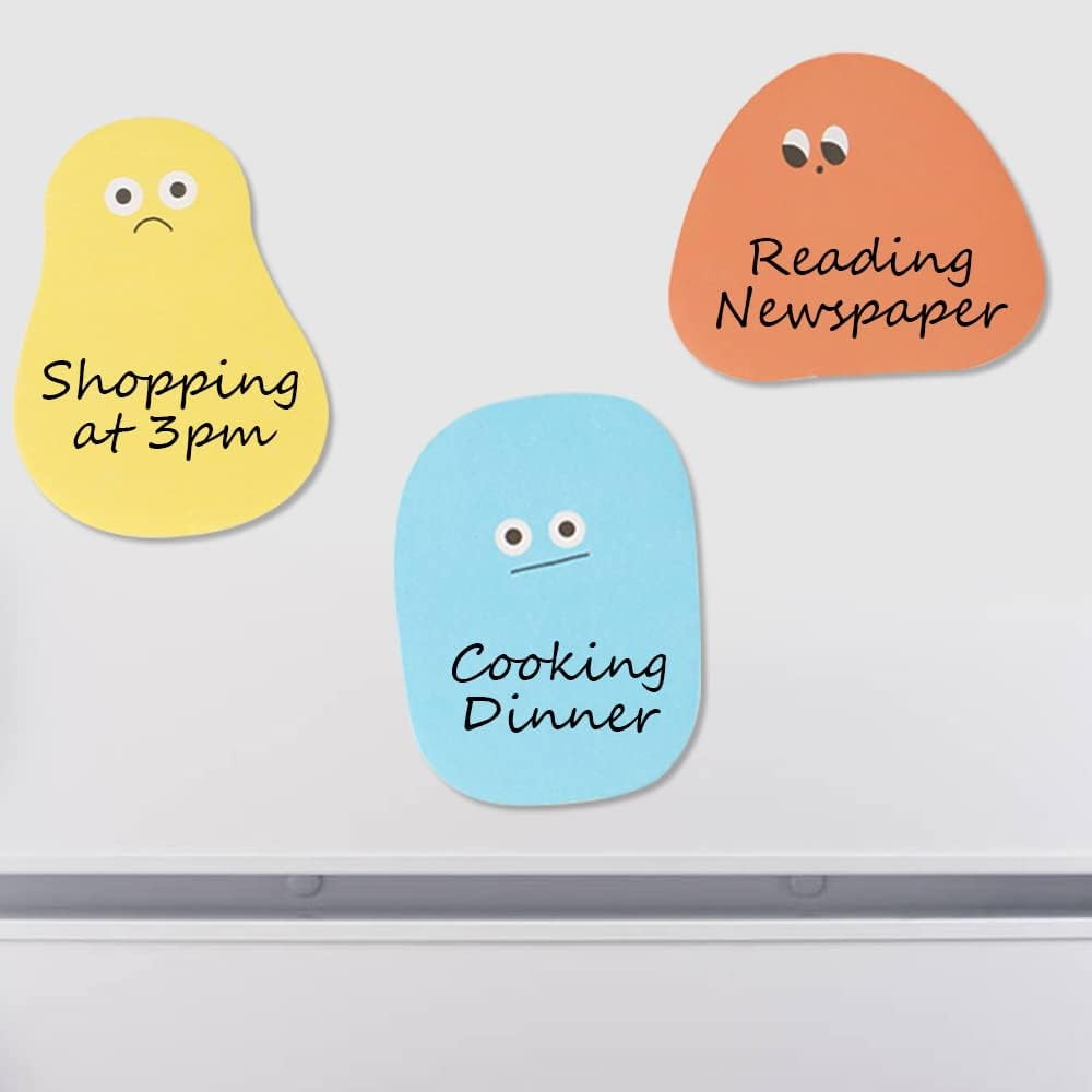 6 Pack 360 Sheets Cute Novelty Sticky Notes, Cartoon Sticky Notes Self-Stick Notes Memo Pads, Kawaii Stationary Supplies Note for Students S