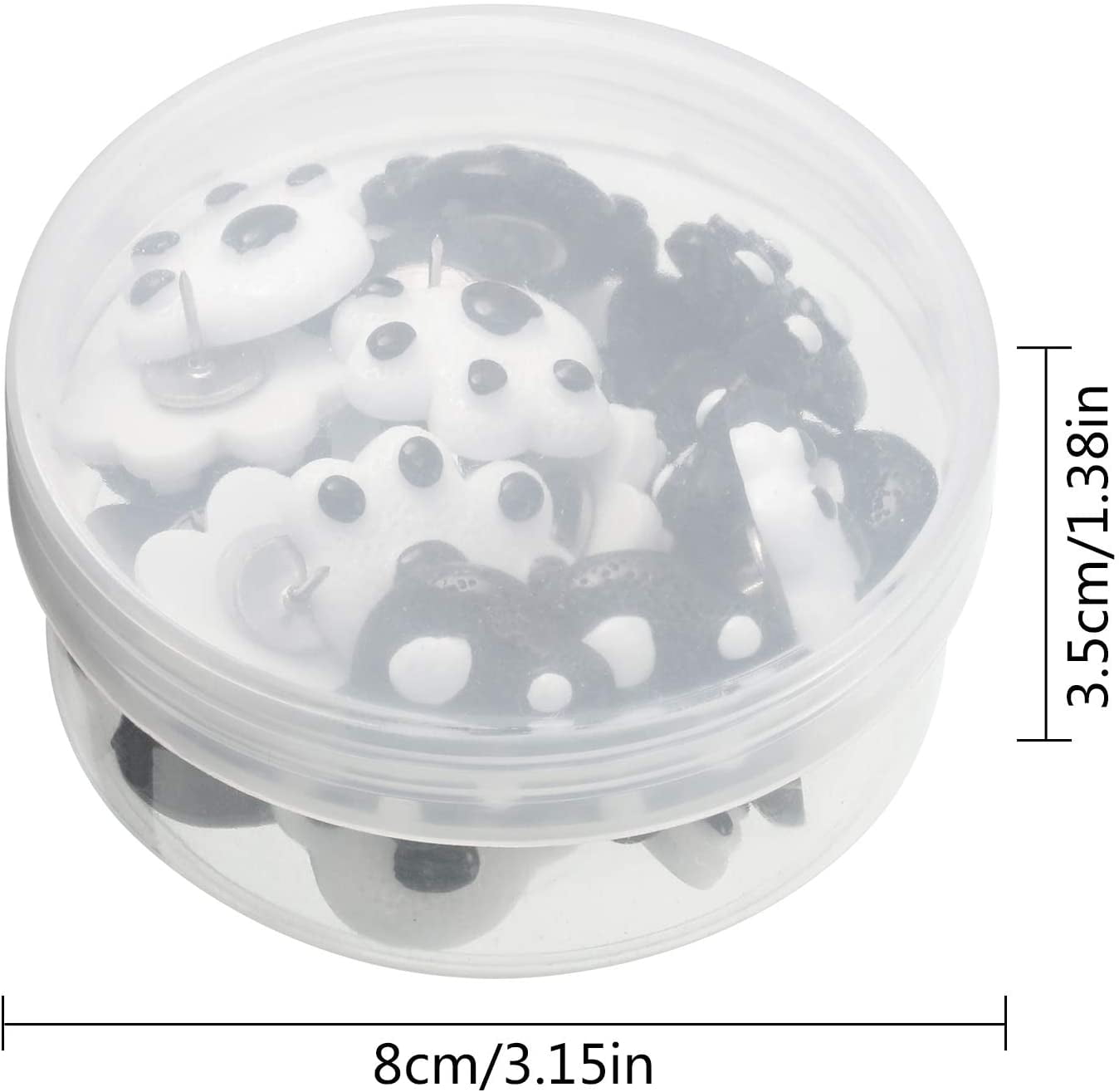 25 Pieces Paw Print Push Pins Animal Paw Thumb Tacks Decorative Pushpins for Cork Boards Home and Office (Color 1)