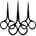 3 Pack Small Nose Scissors Facial Hair Scissors Mini Beauty Scissors Stainless Steel Trimming Pointed Scissor for Grooming Eyebrows, Nose, M