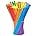 QUMENEY 100 Pieces Disposable Plastic Round Top Crystal Swizzle Sticks (Rainbow Color)