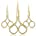 3 Pack Small Nose Scissors Facial Hair Scissors Mini Beauty Scissors Stainless Steel Trimming Pointed Scissor for Grooming Eyebrows, Nose, M