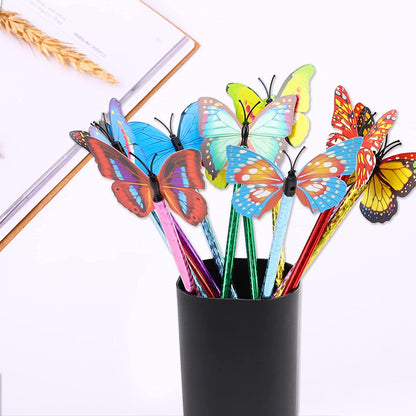 24 Pack Butterfly Ballpoint Pens, Novelty Pens Fine Point 0.5, Cute Writing Pens for Kids Students Women Girls Gifts, Bulk Pens for School O