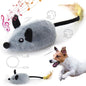 Mity rain Interactive Dog Toys, Fake Mouse Moving Dog Toy with Automatic Sensor, Dog Mouse Toy with Realistic Sound & Extended Tail, Automat