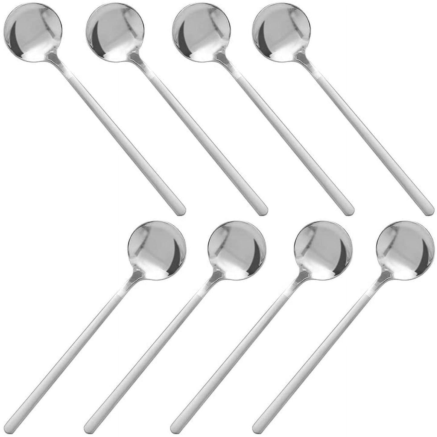 Pack of 8, Stainless Steel Espresso Spoons, findTop Mini Teaspoons Set for Coffee British Tea Dessert Cake Ice Cream Cappuccino, 5.3 Inch