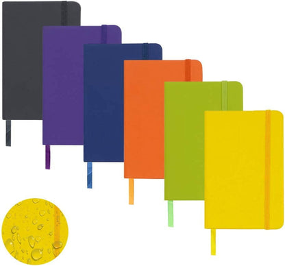 RETON Hardcover-Journal-Notebooks, 6 Packs A6 Lined Journals Notebook for Writing 160 Pages, 3.7x 5.5 inch, 6 Colors Classic Ruled Notebooks