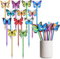 24 Pack Butterfly Ballpoint Pens, Novelty Pens Fine Point 0.5, Cute Writing Pens for Kids Students Women Girls Gifts, Bulk Pens for School O